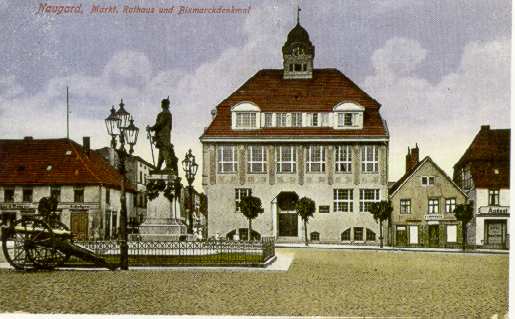 Markt in Naugard - vor 1945